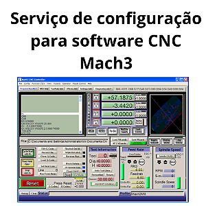 Serviço de configuração para software CNC Mach3