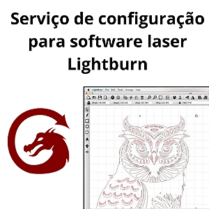 Serviço de configuração para software laser lightburn