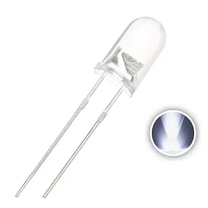 LED BRANCO DE ALTO BRILHO 5MM