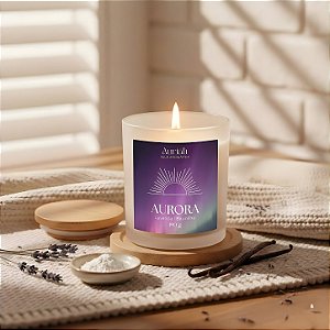 Vela Aromática Calmante - Aurora | Lavanda e Baunilha