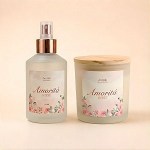 Kit Amoritá Rosé | Vela + Home Spray