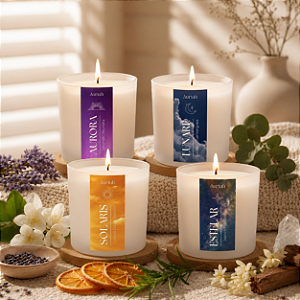 Kit Coleção Essência Astral | 4 Velas Aromáticas