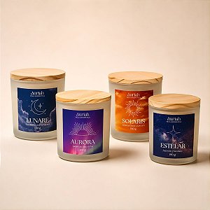 Kit Coleção Essência Astral | 4 Velas Aromáticas