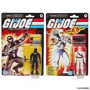 G.I. Joe O-Ring Retro Collection Snake Eyes & Storm Shadow Hasbro Pulse Exclusive (embalagem danificada)