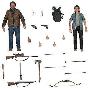 NECA The Last of Us Part II Ultimate Joel and Ellie Action Figure Two-Pack