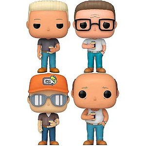 Funko Pop Animation King Of The Hill Set com 4 Personagens