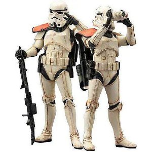 Kotobukiya Star Wars ArtFX Sandtrooper Squad Leader Statue 2-Pack (Loose/Sem Caixa)