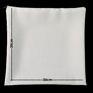Capa de almofada para sublimação oxford branco 100% poliéster 30cm x30cm