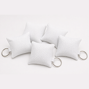 Almochaveiro Para Sublimação em oxford branco 100% poliéster 7x7cm Kit c/ 10