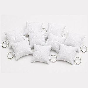 Almochaveiro Para Sublimação em oxford branco 100% poliéster 7x7cm Kit c/ 100