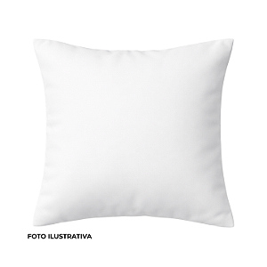 Capa de almofada para sublimação oxford branco 100% poliéster 20cm x 20cm