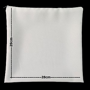 Capa de almofada para sublimação oxford branco 100% poliéster 20cm x 20cm