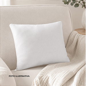 Capa de almofada para sublimação oxford branco 100% poliéster 30cm x 40cm