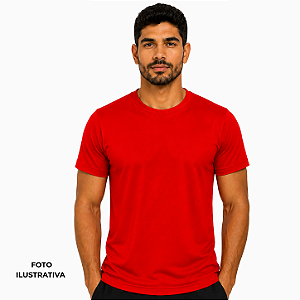 Camisa para sublimação tradicional vermelho Red gola punho 100% poliéster Premium