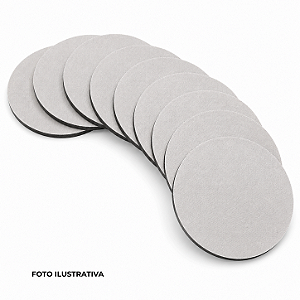Porta copos para sublimação redondo branco em neoprene 9cm diâmetro Kit c/ 10 unidades