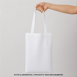 Sacola Ecobag para sublimação oxford branco 100% poliéster 20cm x 30cm