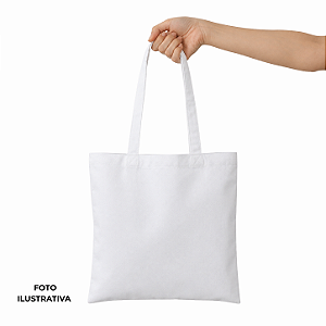 Sacola Ecobag para sublimação oxford branco 100% poliéster 30cm x 30cm