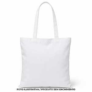 Sacola Ecobag para sublimação oxford branco 100% poliéster 35cm x 35cm