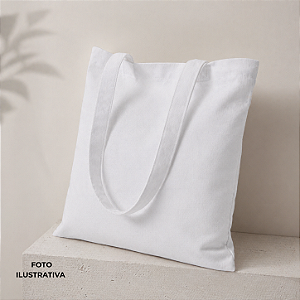 Sacola Ecobag para sublimação oxford branco 100% poliéster 35cm x 35cm