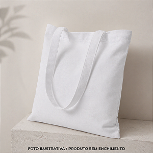 Sacola Ecobag para sublimação oxford branco 100% poliéster 40cm x 40cm