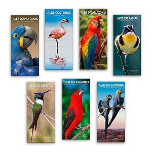 Coleção completa 7 Guias de Bolso das Aves dos Biomas Brasileiros + Foz do Iguaçu GRÁTIS
