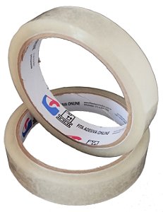 13Un Fita Adesiva 18x50 Cristal - Pacote Atacado | Fita Adesiva Online