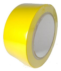 Fita de Demarcação de Solo / Piso Amarelo 48mm x 30 Metros