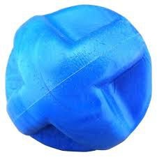 Brinquedo para Cachorro Bola Maciça Flex Super Ball Azul 60mm Furacao Pet