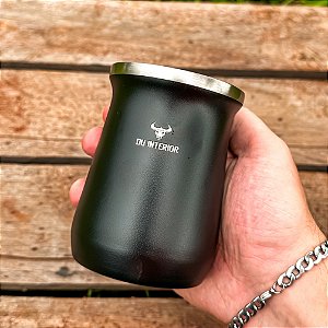 Cuia Térmica para Tereré DU INTERIOR Personalizado - Preto