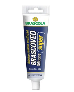 Adesivo Selante Silicone Super Brascoved 50 g Brascola Transparente