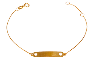 PULSEIRA INFANTIL OURO 18K PC 2.24