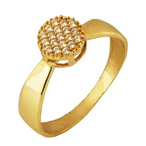 Anel chuveiro em ouro amarelo 18k PC 6.76