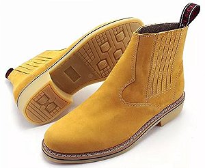 Bota Botina Masculina e Feminina Country Fazendeiro Couro Legítimo - HOTARE