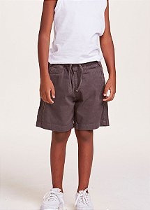 Bermuda Infantil Jogger Sarja Chumbo