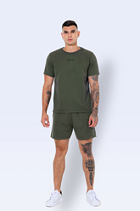 Conjunto Moletom Blusa Shorts Verde