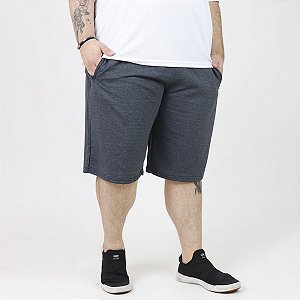 Bermuda Moletom Plus Size Chumbo