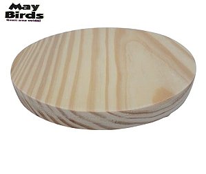 Suporte de Madeira Redondo para Vaso