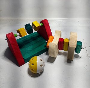 Kit Brinquedos de Madeira para Hamster