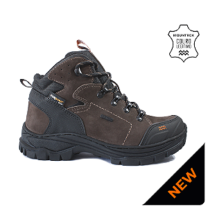 Bota Adventure Mountrek 100% Couro ref 989R cor Café