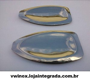 Espelho Maçaneta Externo Fusca Até 1977 Inox ( par )