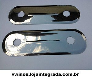 Espelho Maçaneta Interno Fusca Até 1977 Inox (par)