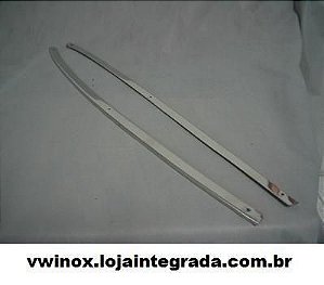 Friso Vertical Porta Fusca Inox (par) Serve Em Todos