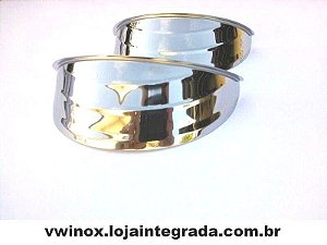 Aba Farol Fusca 1972 Até 1996 Inox (Par)