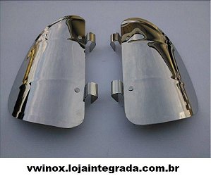 Defletor De Ar Ventarola Fusca Serve Em Todos Fusca Inox (Par)