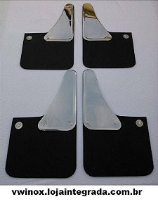 Para Barro Universal C/ Inox E Borracha Sem Logomarca ( Kit 4 Peças )