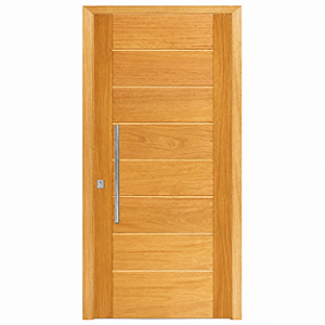 Porta BBB Madeira Maciça Cedro-Arana Light Montada No Batente cx 14 Fechadura Rolete e Puxador