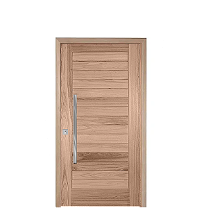 Porta Pivotante P31 Suiça Fit Madeira Maciça Batente 14 Kit Pivô e Fechadura Rolete