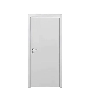 Porta Lisa Fundo Branco Primer com Batente cx 14 Fechadura Dobradiça e Guarnições 2 Lados Completa e Montada
