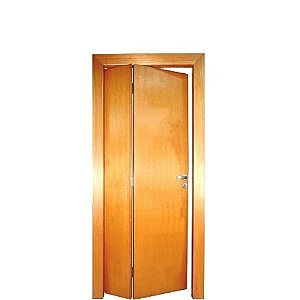 Porta Camarão 1/3 Articulada Lisa Encabeçada Jequitibá Montada no Batente cx 14 Tauari Kit Camarão Dobradiças e Fechadura