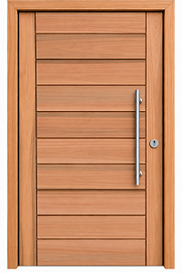 Porta Pivotante BBB Madeira Maciça Batente 14 Kit Pivô e Fechadura Rolete